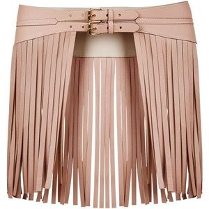 BCBG Fringe Waist Belt